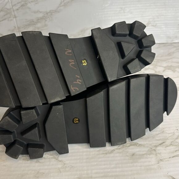 Kelsi Dagger Burke Black Lug Sole Loafer shoes size 8.5 - Picture 10 of 11